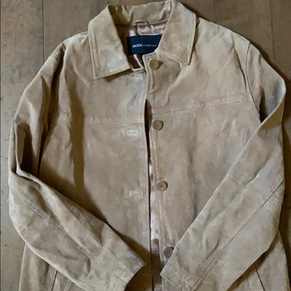 Moda Int for Victoria’s Secret Leather Riding Coat - Picture 2 of 5